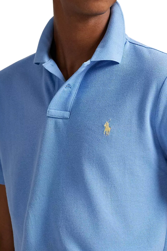 The Iconic Mesh Polo Shirt - Bristol Blue