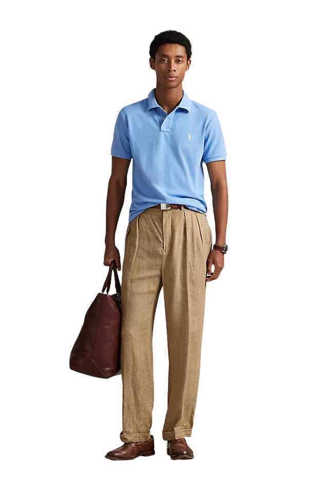 The Iconic Mesh Polo Shirt - Bristol Blue