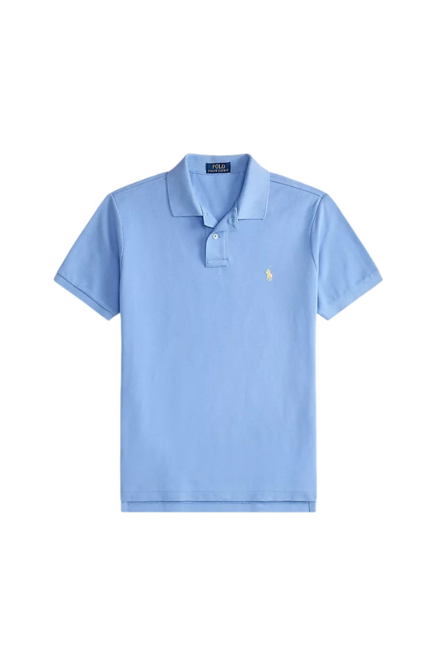 The Iconic Mesh Polo Shirt - Bristol Blue