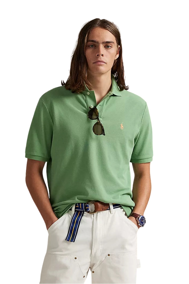 The Iconic Mesh Polo Shirt - Outback Green
