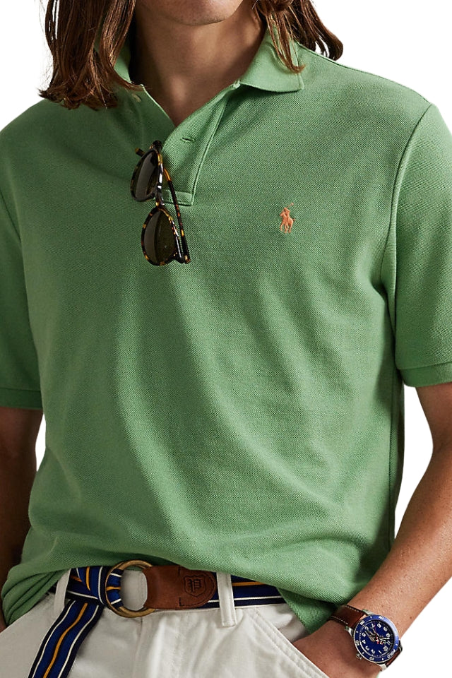The Iconic Mesh Polo Shirt - Outback Green