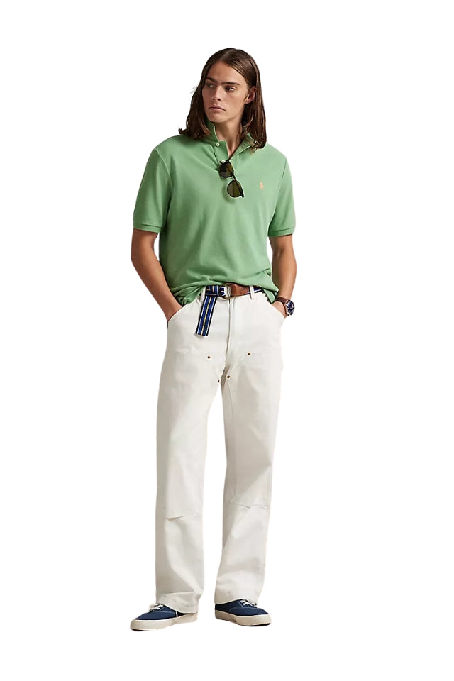 The Iconic Mesh Polo Shirt - Outback Green