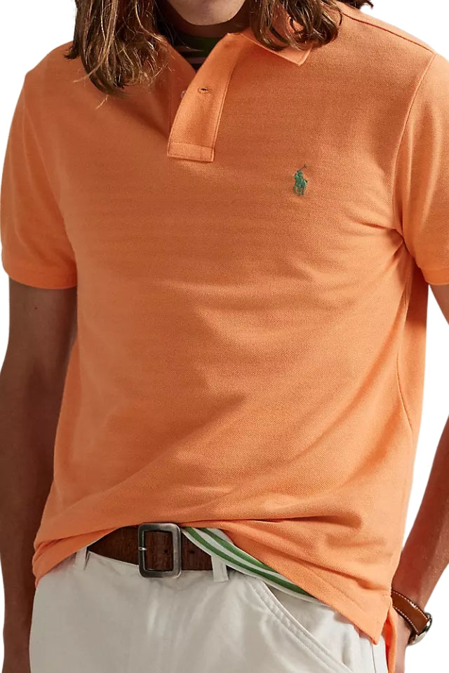 The Iconic Mesh Polo Shirt - Pompano Orange