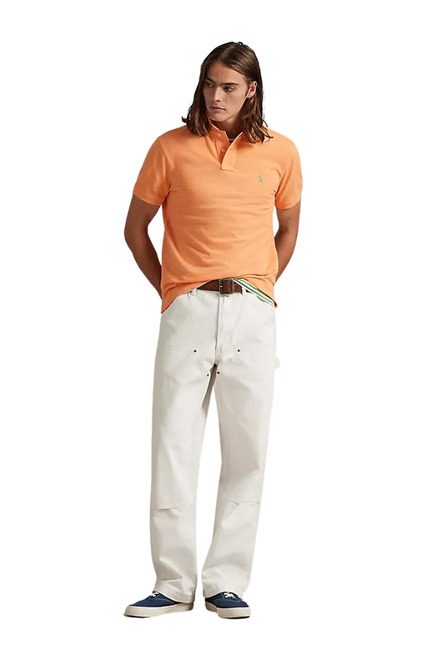 The Iconic Mesh Polo Shirt - Pompano Orange