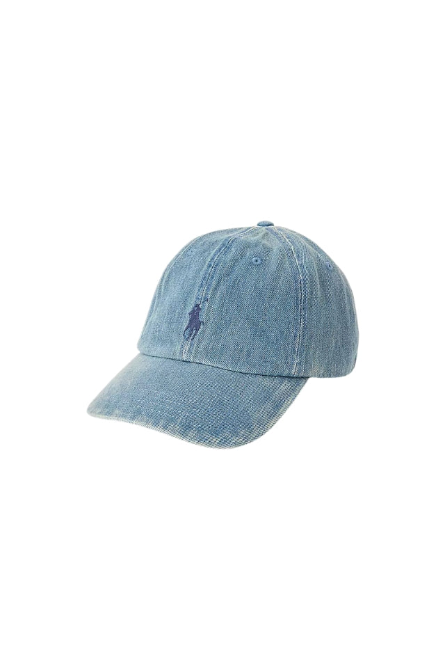 Indigo Denim Ball Cap - Light Wash Denim