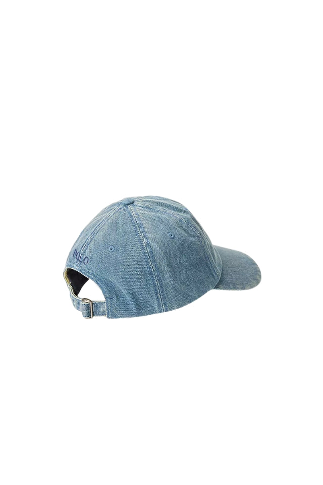 Indigo Denim Ball Cap - Light Wash Denim