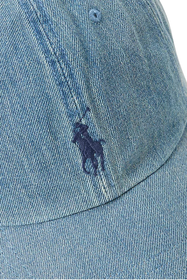 Indigo Denim Ball Cap - Light Wash Denim