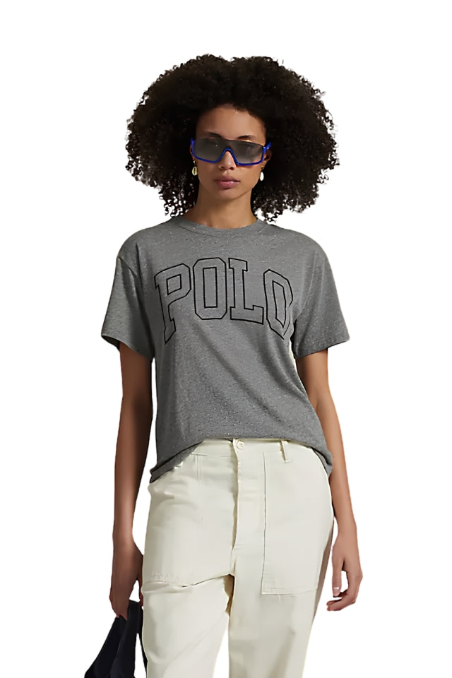 Crewneck Tee - Heather Grey