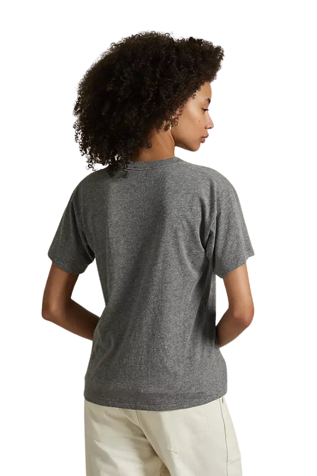 Crewneck Tee - Heather Grey