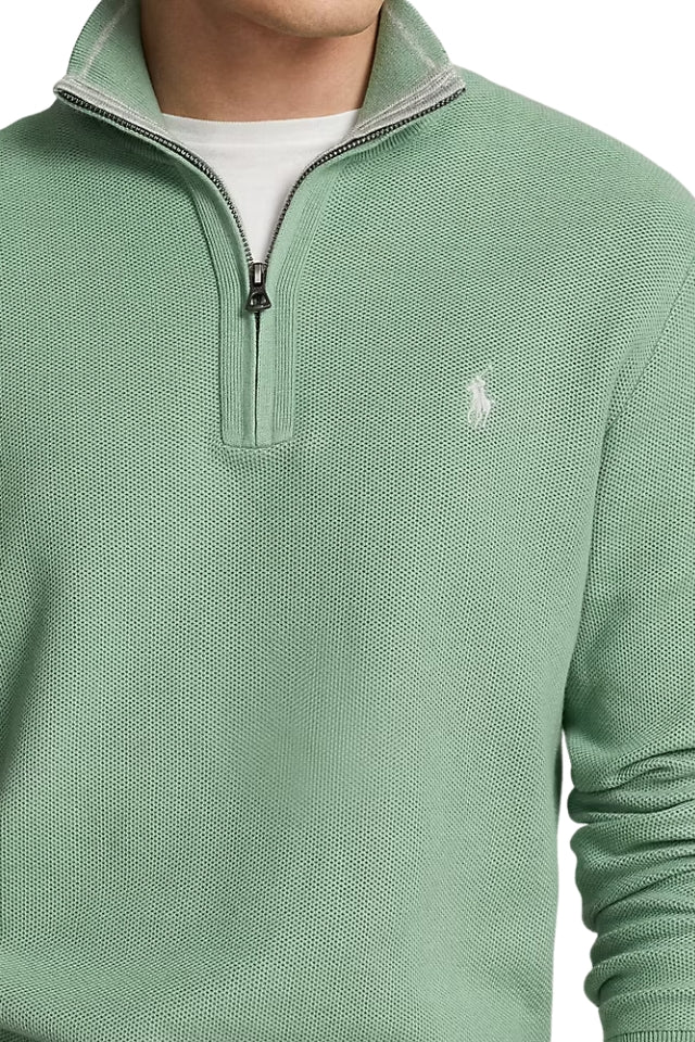Quarter-Zip Sweater - Pistachio