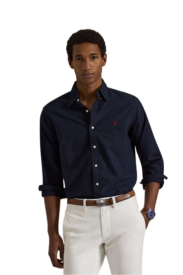 Slim Fit Garment-Dyed Oxford Shirt