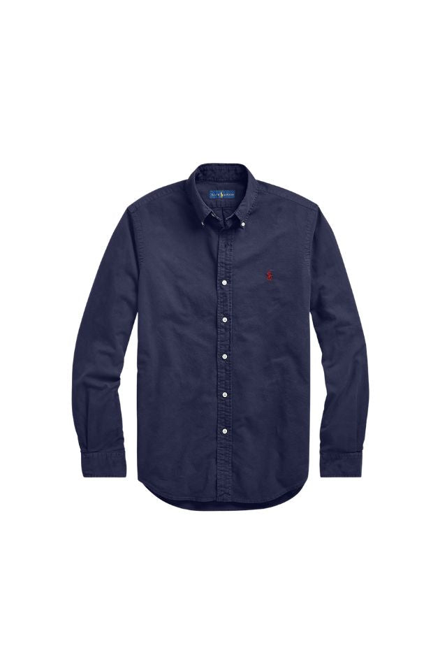 Slim Fit Garment-Dyed Oxford Shirt