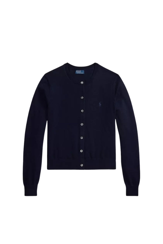 Crewneck Cardigan - Hunter Navy