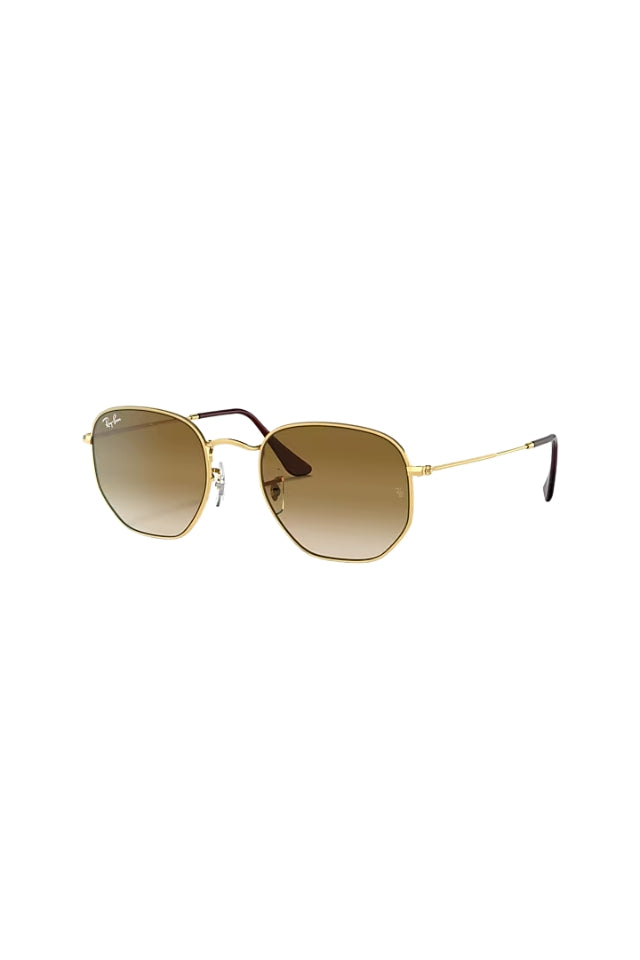 Hexagonal Sunglasses - Arista with Brown Gradient Grey