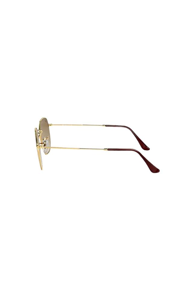 Hexagonal Sunglasses - Arista with Brown Gradient Grey