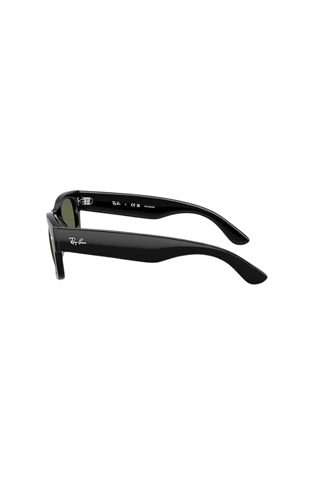 Mega Wayfarer II Sunglasses  - Black with Green