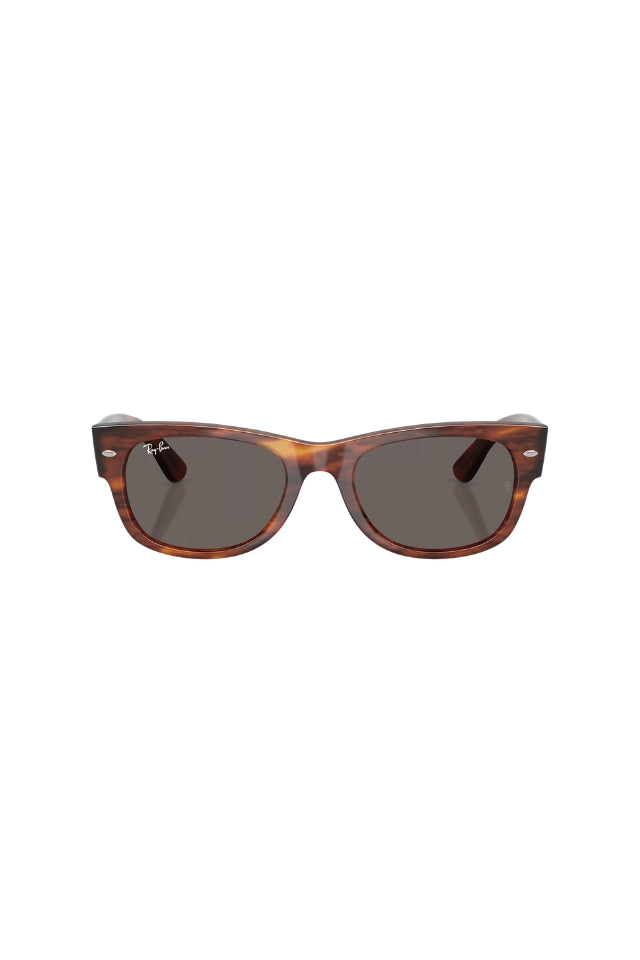 Ray-Ban Sunglasses RB0832S - Striped Havana with Dark Grey