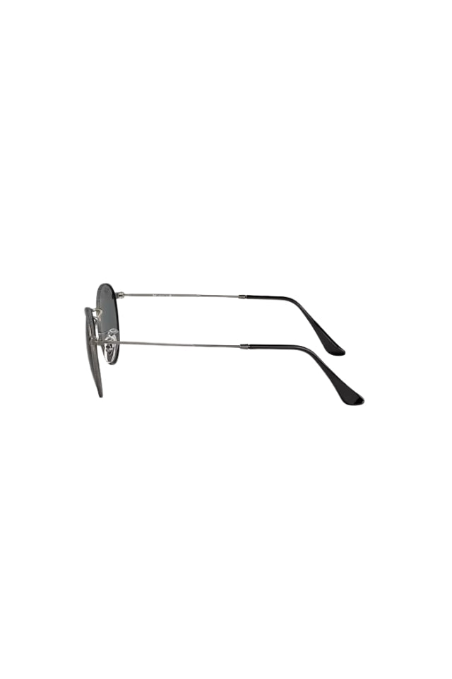 Round Metal Sunglasses - Matte Gunmetal with G-15 Green