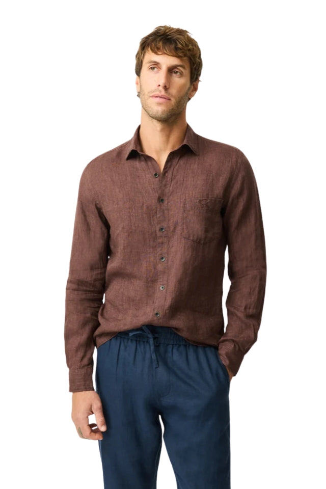 Coromandel 2 Sports Fit Shirt - Dark Cocoa