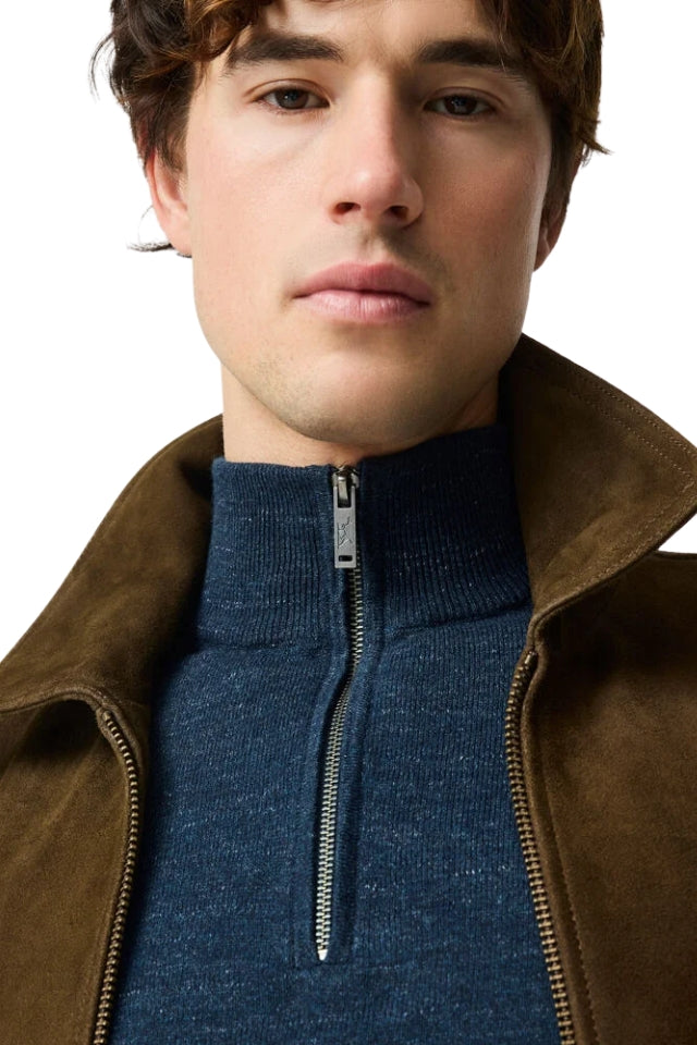 Fortrose 1/4 Zip Knit - Midnight