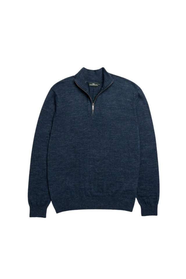 Fortrose 1/4 Zip Knit - Midnight