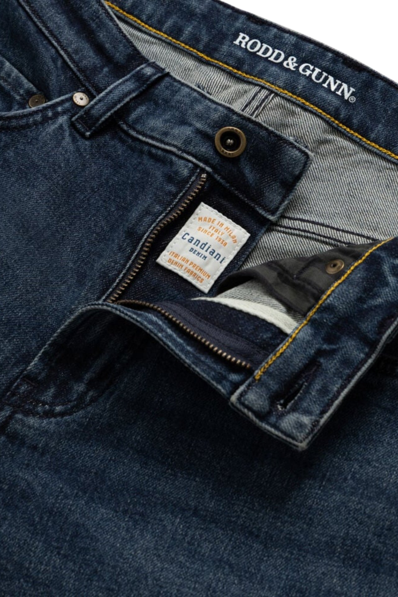 Owaka Straight Italian Denim - True Blue