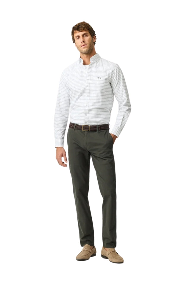 Oxford Glenridge Check Shirt - Olive