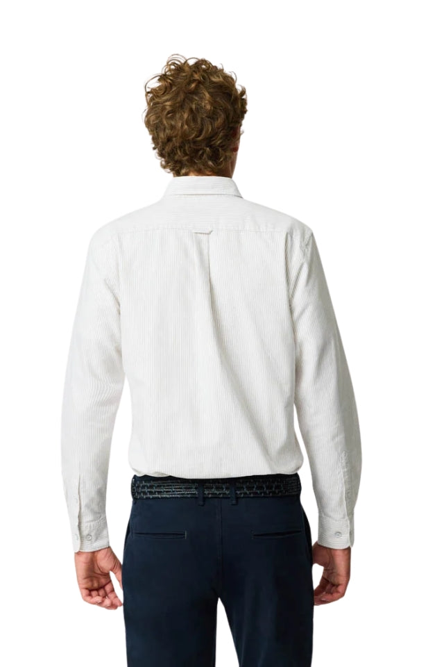 Oxford Lakeside Stripe Shirt - Natural