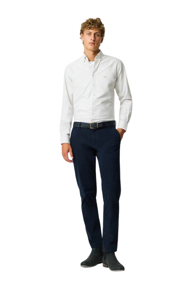 Oxford Lakeside Stripe Shirt - Natural