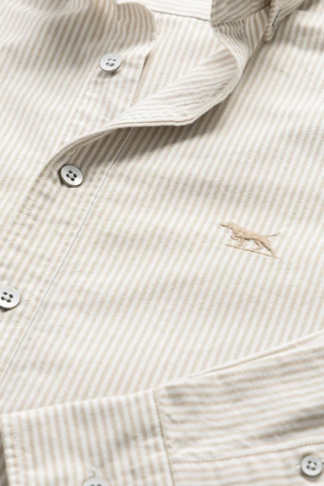 Oxford Lakeside Stripe Shirt - Natural