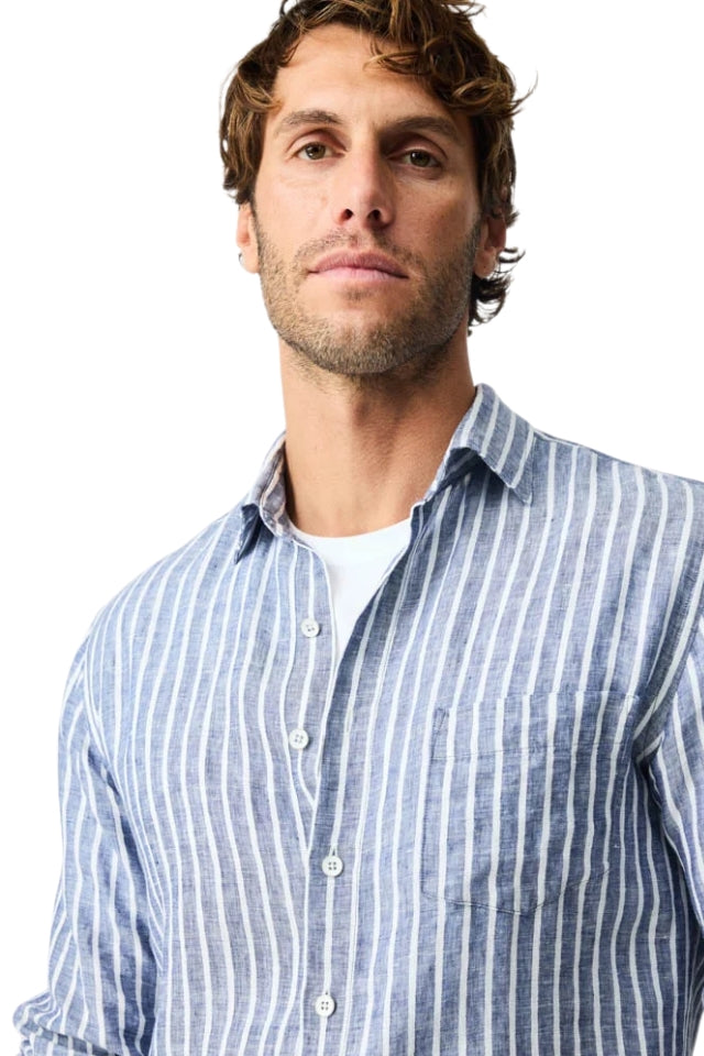 Willsher Bay Sports Fit Shirt - Stone Blue