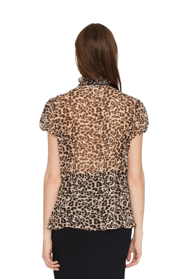 LiljaSZ Short Sleeve Shirt - Leopard
