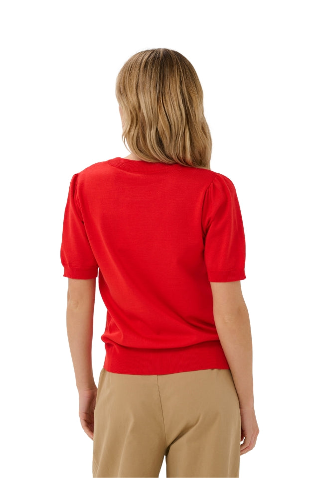 Mila Short Sleeve Pullover - Valiant Poppy