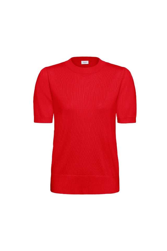 Mila Short Sleeve Pullover - Valiant Poppy