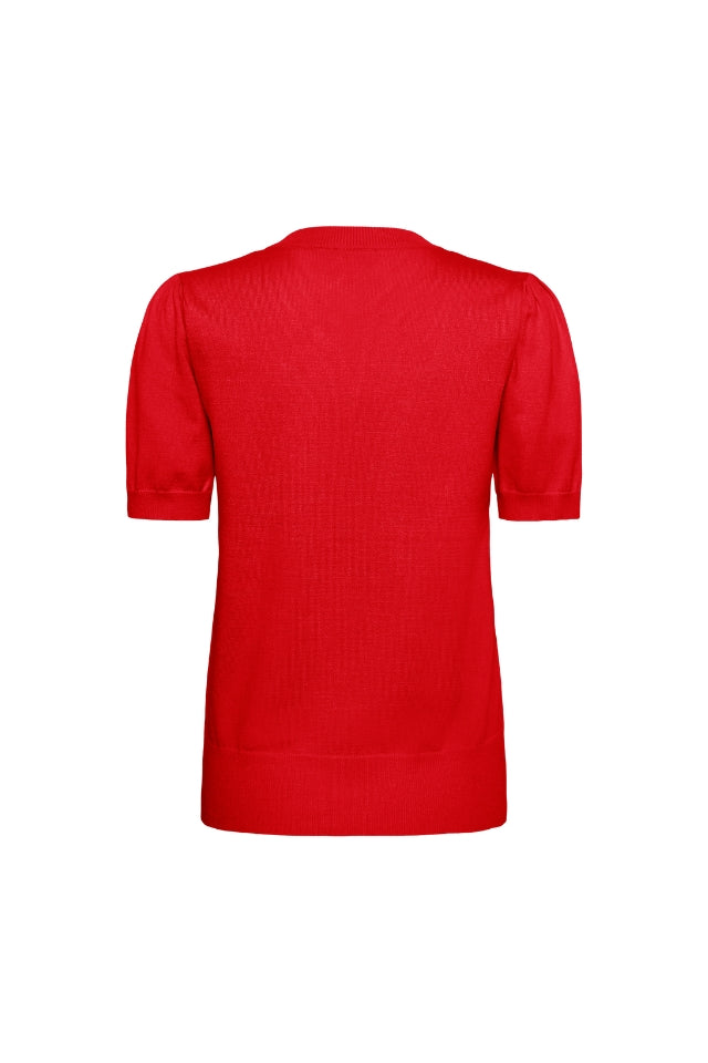 Mila Short Sleeve Pullover - Valiant Poppy