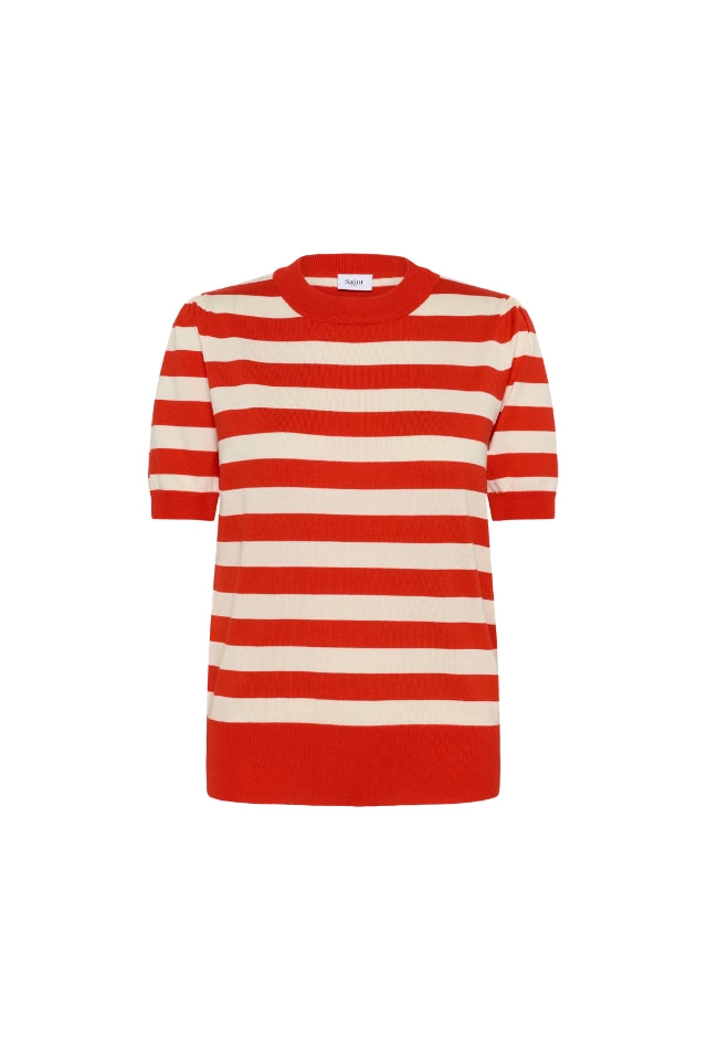 Mila SS Striped Pullover - Valiant Seedpearl