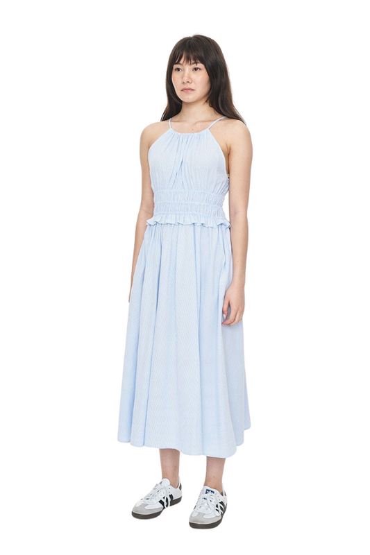 Jeanne Midi Dress - Blue Haze/Chalk