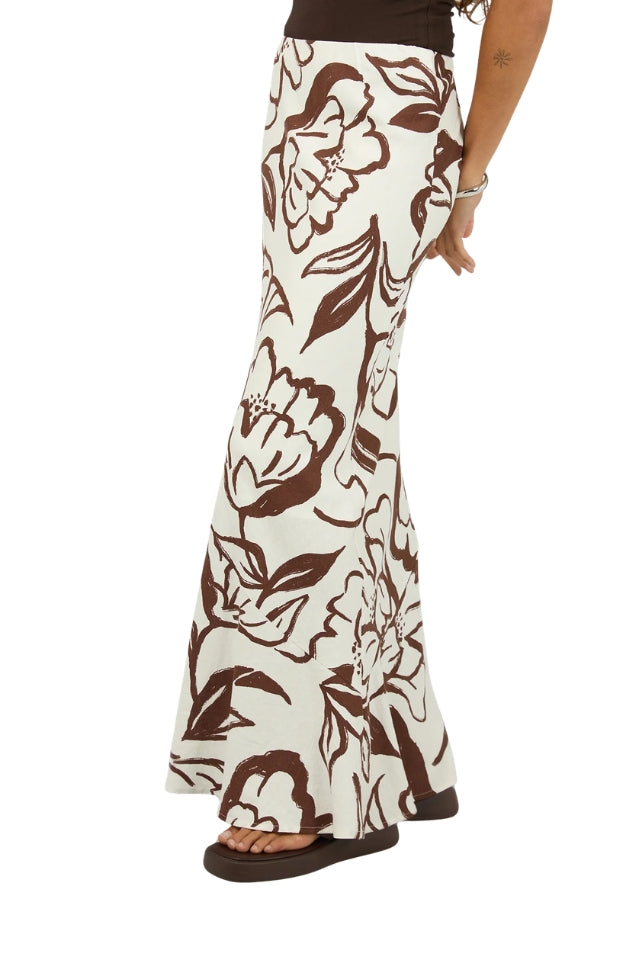 Lucia Maxi Skirt - Vintage White