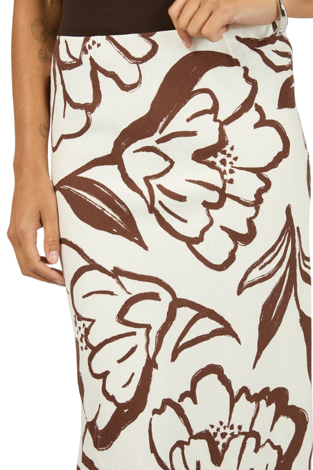 Lucia Maxi Skirt - Vintage White