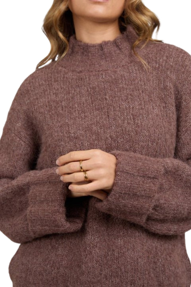 Mabel Knit Jumper - Chocolate