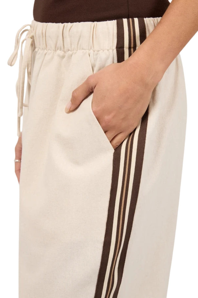 Sloane Trim Pant - Natural