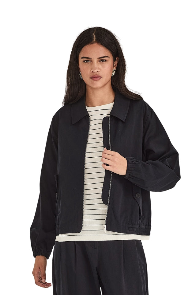 Camryn Bomber Jacket - French Navy
