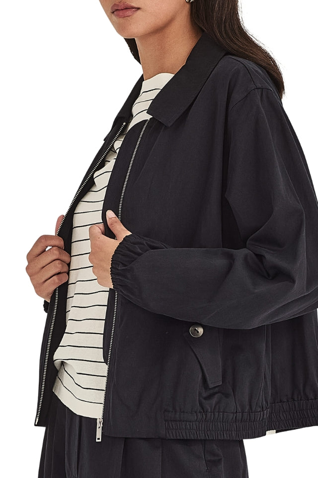Camryn Bomber Jacket - French Navy