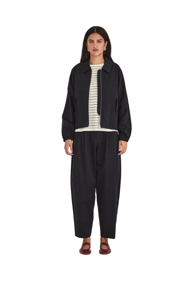 Camryn Bomber Jacket - French Navy