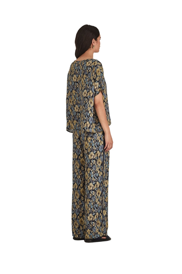 Lucinda Print Top - Chambray Floral