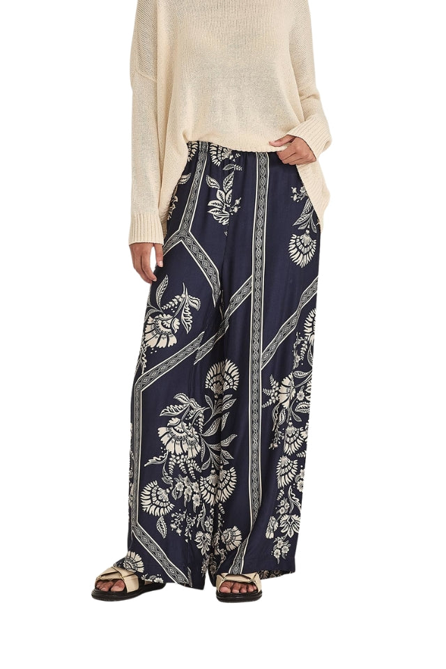Mondo Print Pant - French Blue