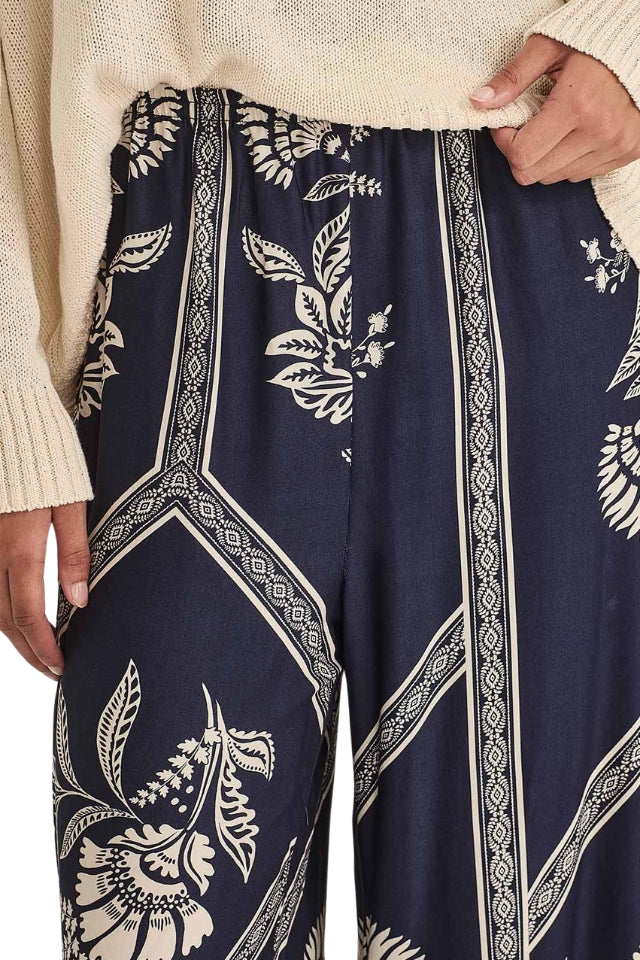 Mondo Print Pant - French Blue