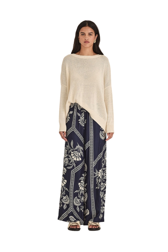 Mondo Print Pant - French Blue