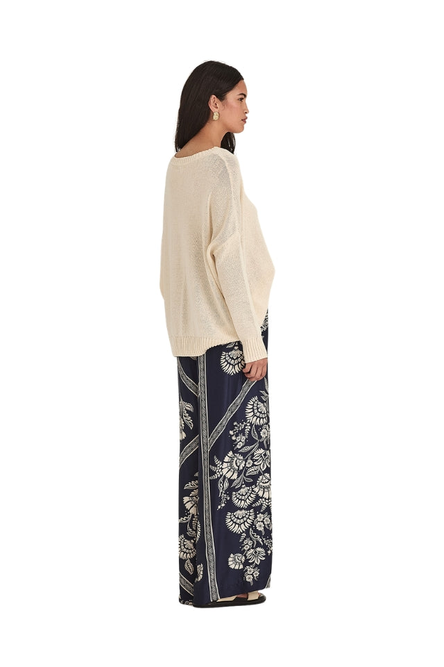 Mondo Print Pant - French Blue