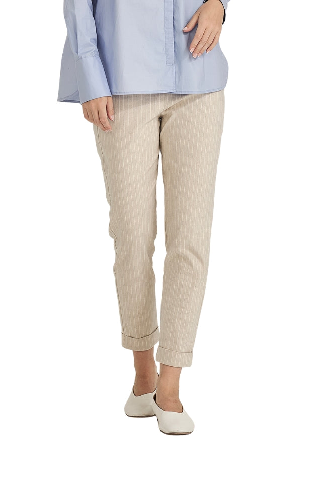 Striped Hepburn - Sand Stripe